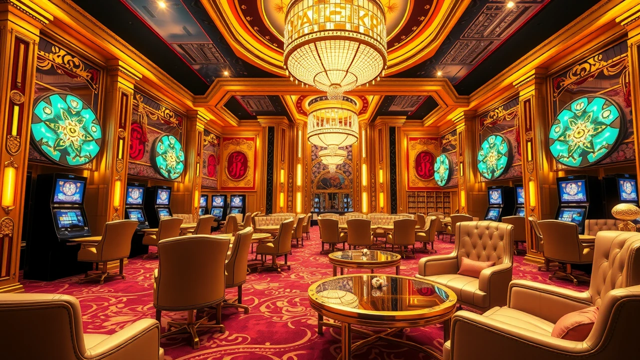 Lyxig VIP-casinomiljö